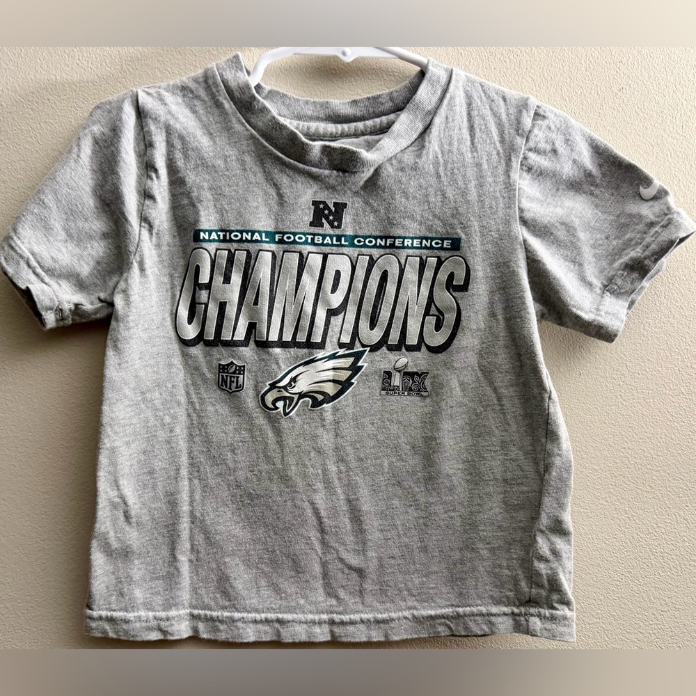 ⭐️2/$12 Toddler 4T Nike Philadelphia Eagles NFC Champions Super Bowl LIX 59